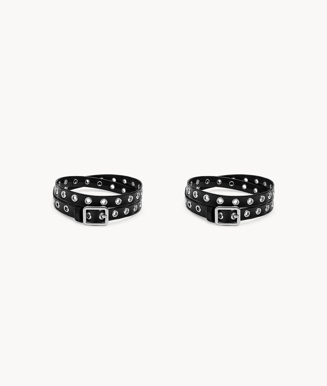 Black Eyelet Belt for shoes