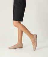 Nude close toed pinted toe Mary Jane