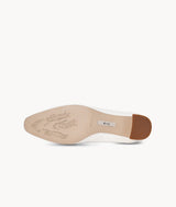 White womens closed toe heels