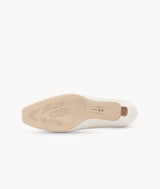 AIR-TOUCH FOAM 7CM white HEELS - Yogurt Pumps 7or9