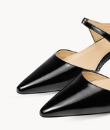 7or9 Cymbidium Sinense 4.0 Comfort Air-touch Foam Suede Upper Black Slingbacks for Women with 35mm/1.38