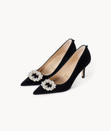 shoes jewlery Gold Pearl Buckle 7or9