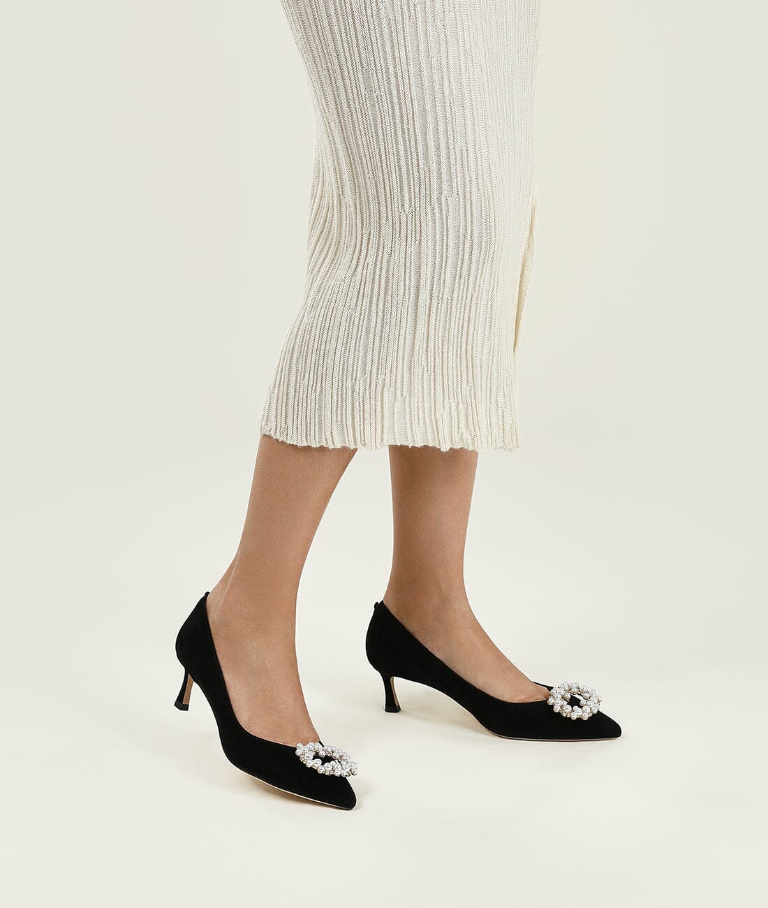 AIR-TOUCH FOAM Classic 5CM BLACK WORK HEELS - Dark Tea Heels 7or9