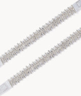 shoes jewlery Diamond Corrugated Belt Lace 7or9