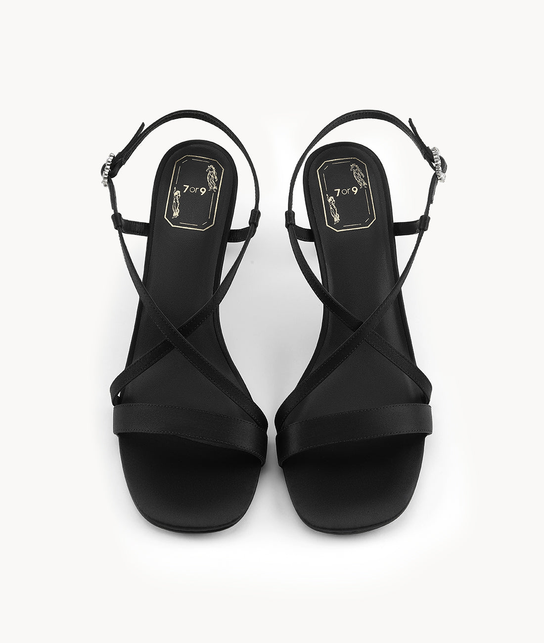 7or9 KR - Black Velvet샌들 - 샌들