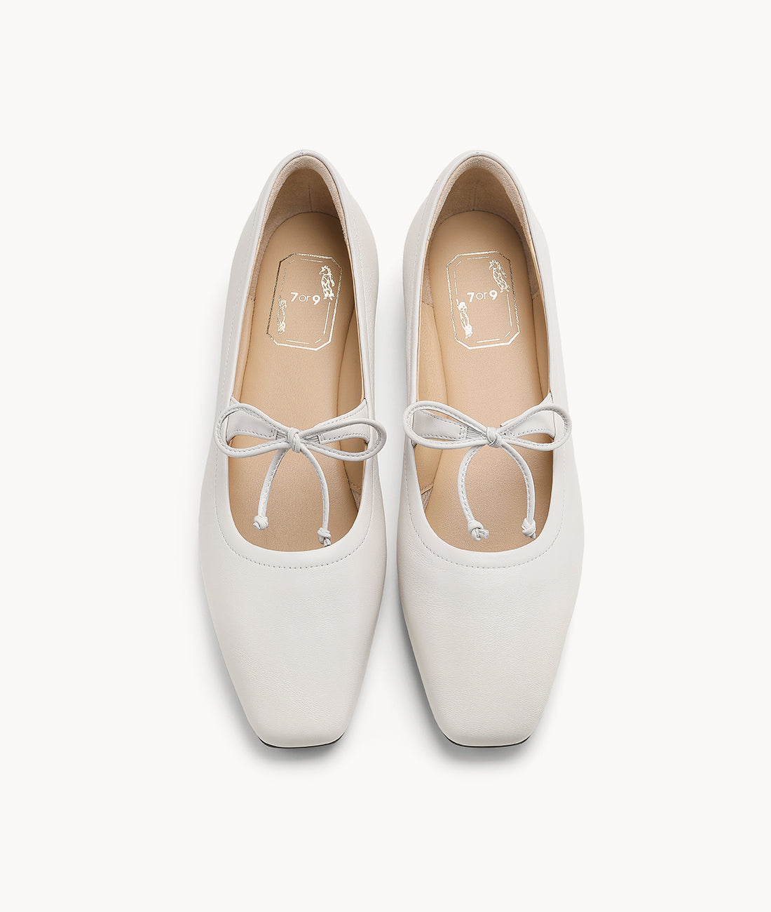 7or9 KR - White Gnocchi 메리제인 - Flats&Loafers