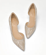 White Butterfly Shell 펌프스