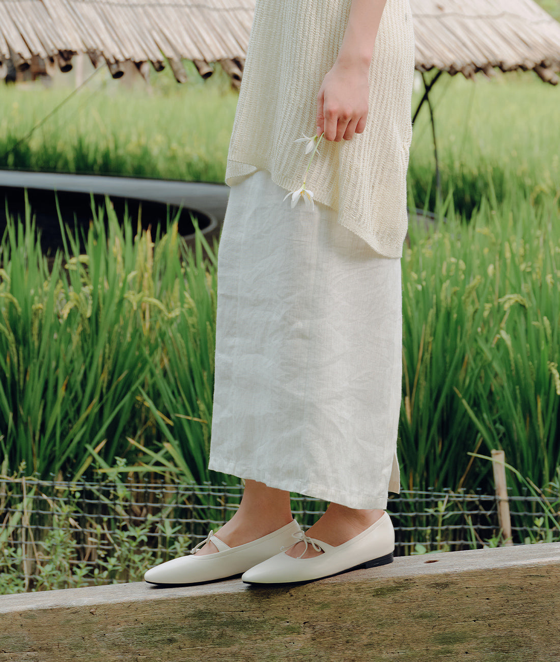 7or9 KR - White Gnocchi 메리제인 - Flats&Loafers